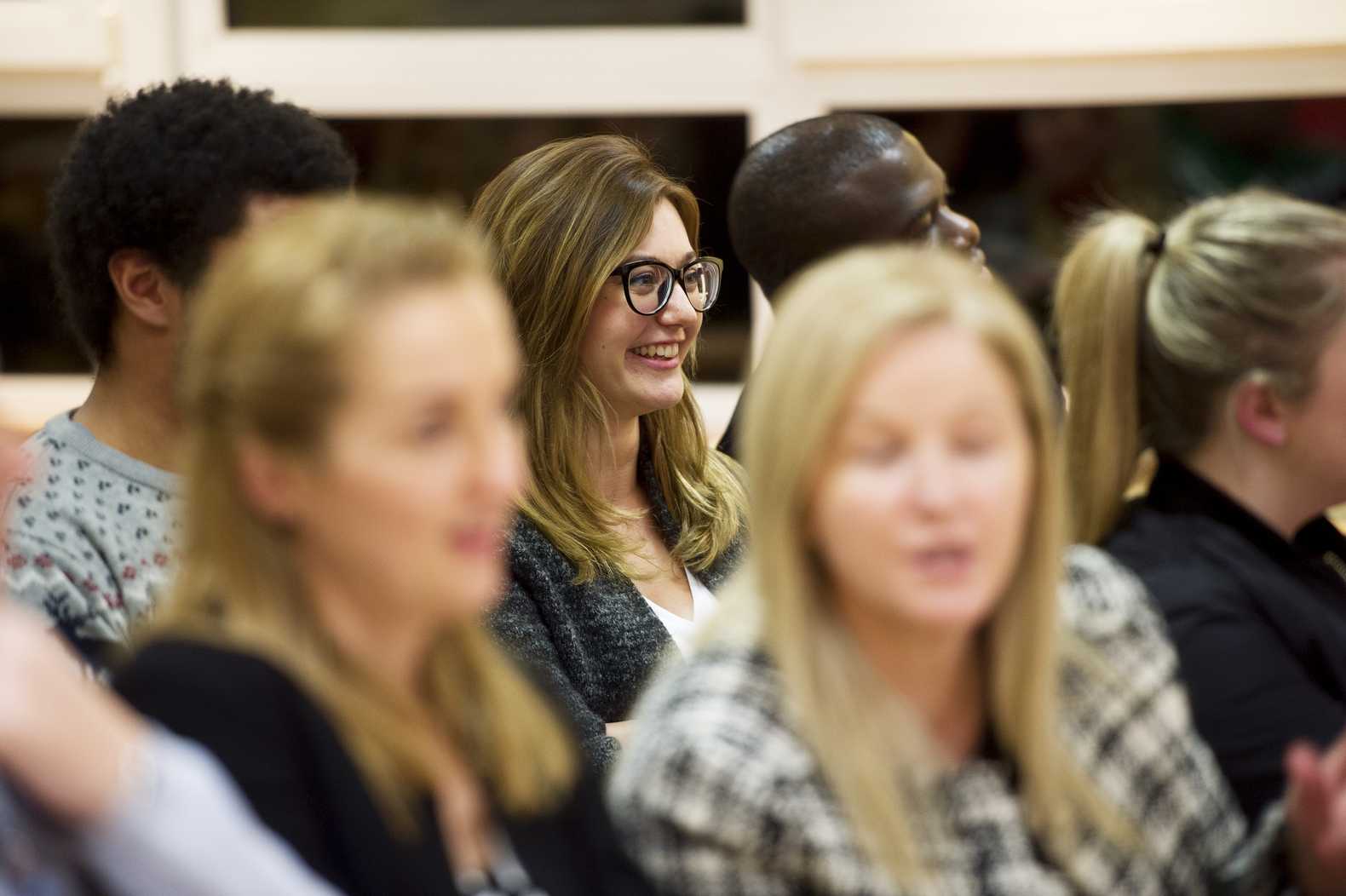 GBS Business Degree Students attending a seminar