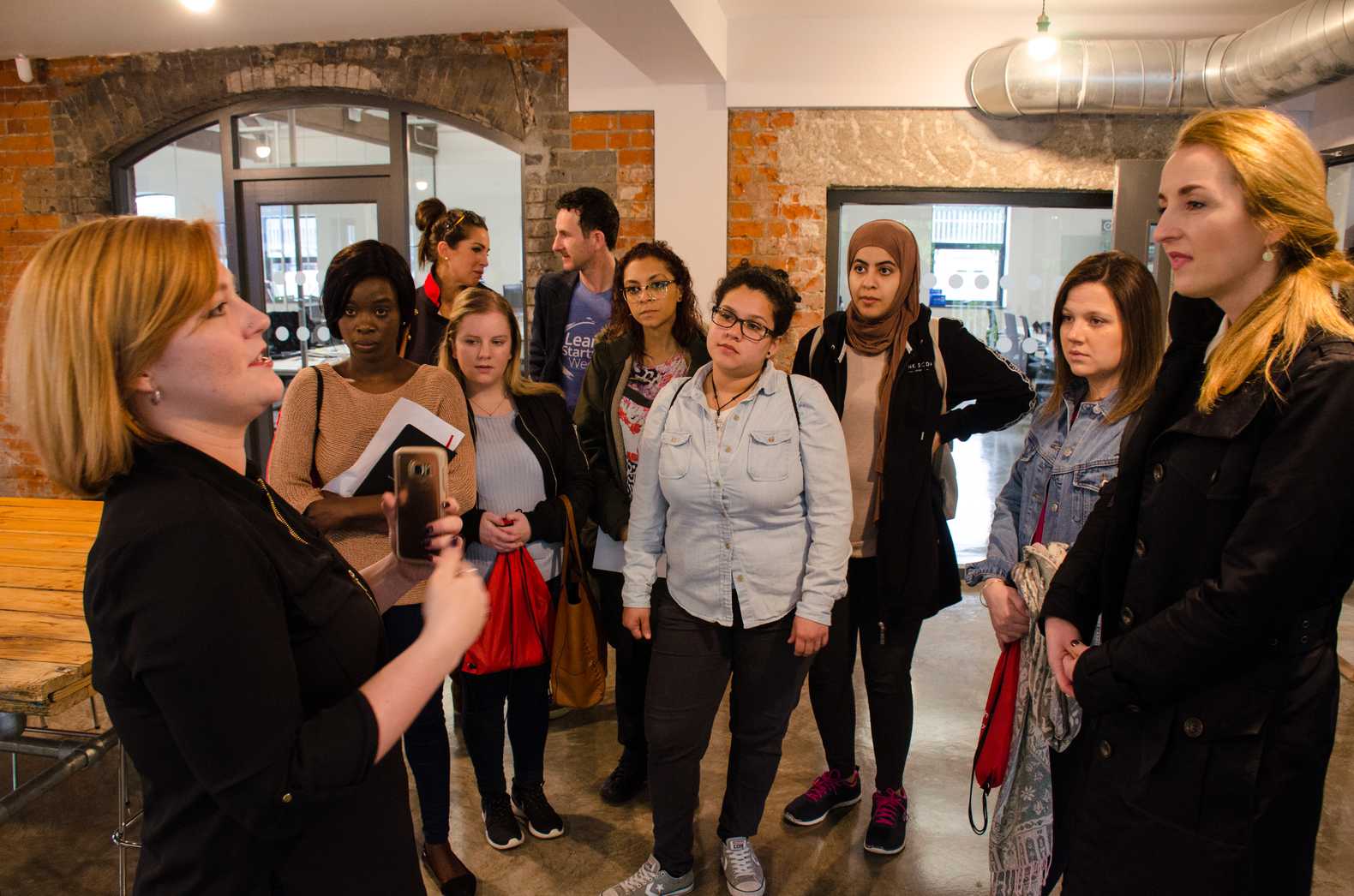 GBS Students visiting Portershed buisness centre, Galway