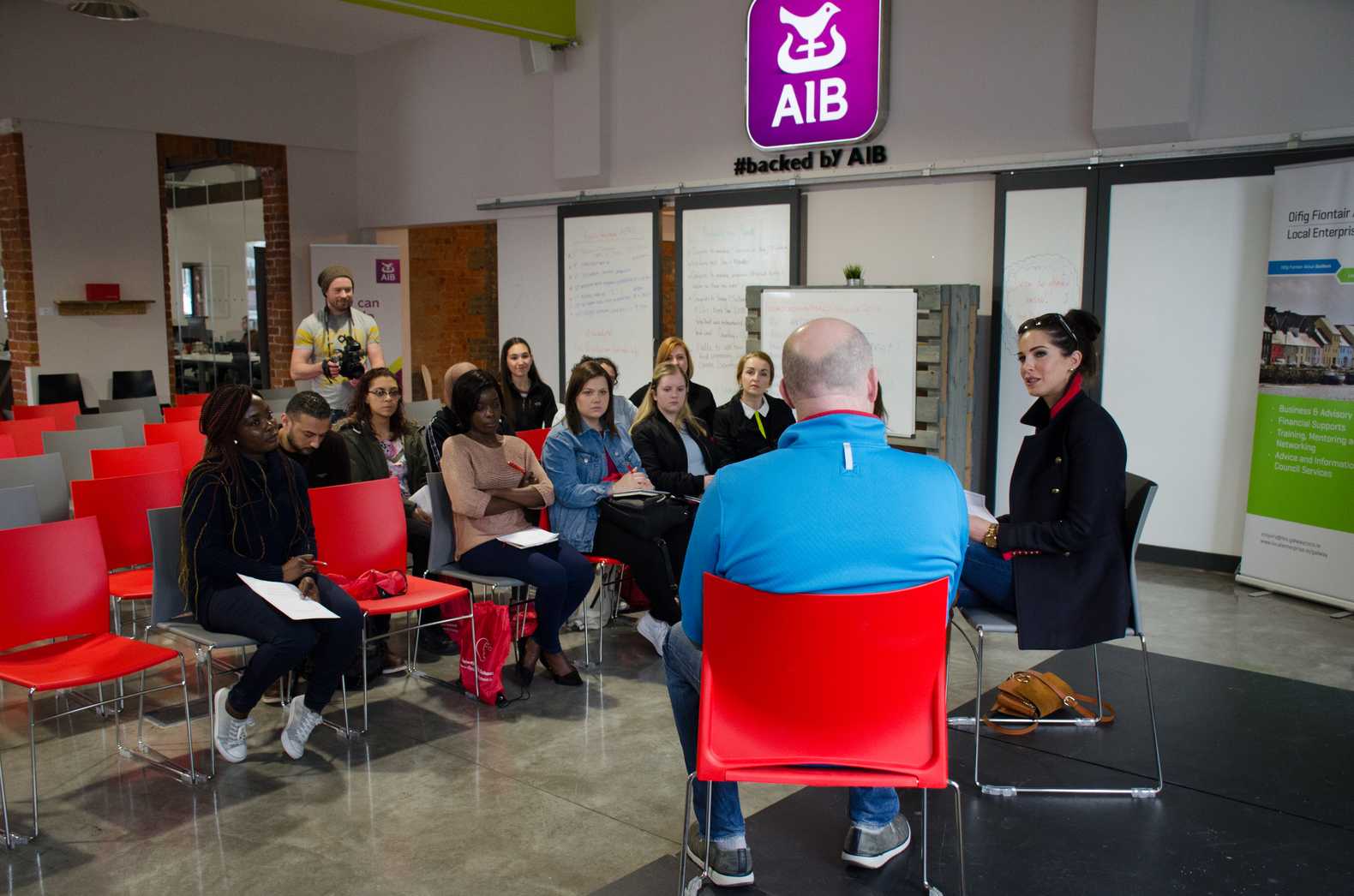 GBS students visiting Portershed, a start-up company in Galway